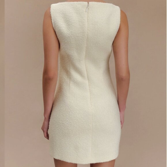Angela Textured Boucle Mini Dress - MESHKI - Picture 3 of 9